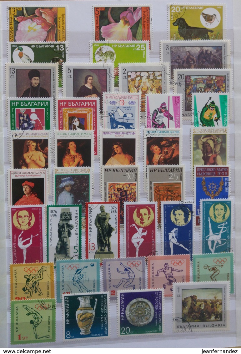 Timbres De Bulgarie Non Classés Vendu Par Feuilles - Collections, Lots & Séries