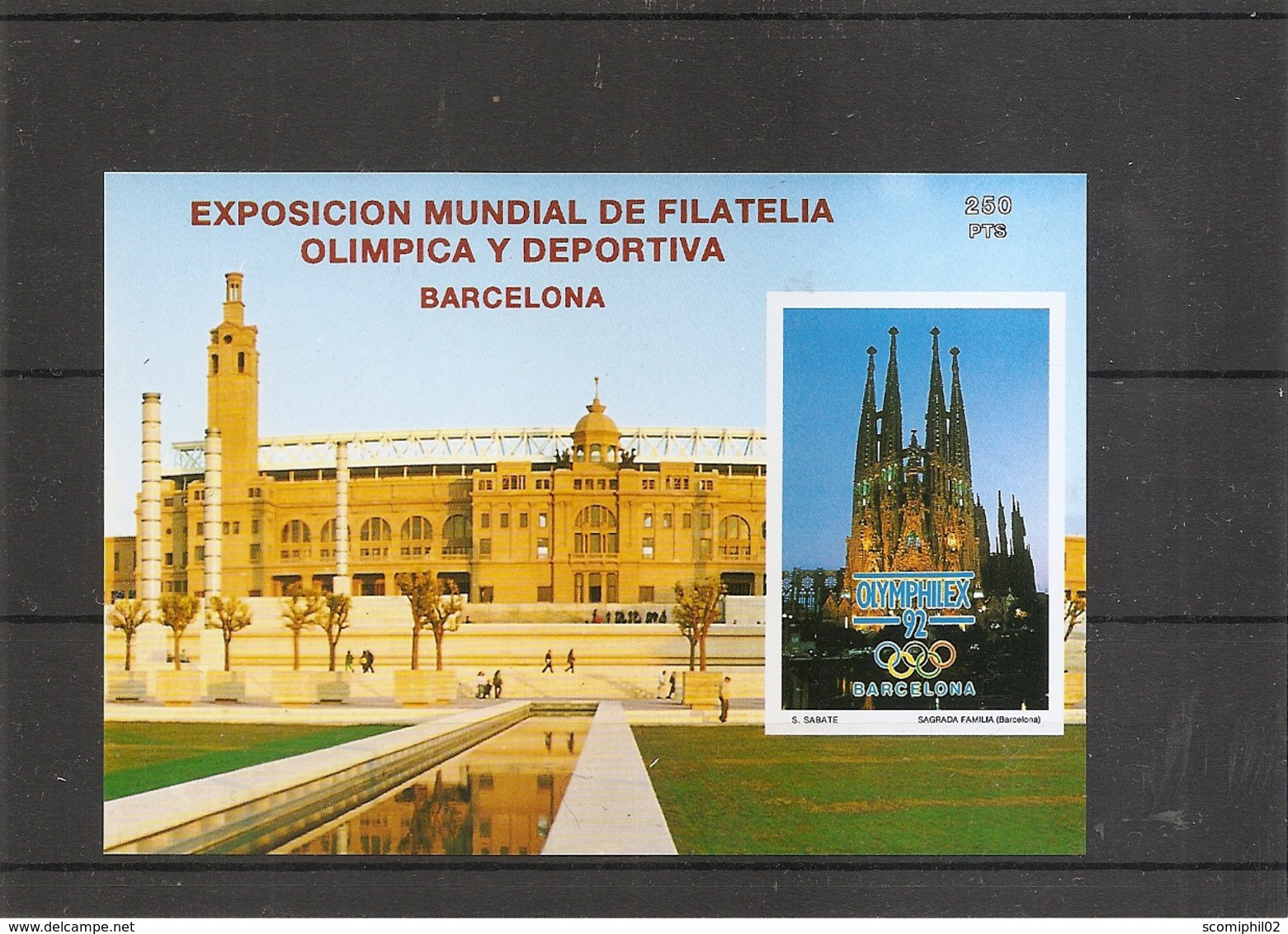 Espagne - Exposition Philatélique Olympique De Barcelone -1992 ( BF Privé XXX -MNh- D'Espagne De 1992 à Voir) - Blocs & Hojas