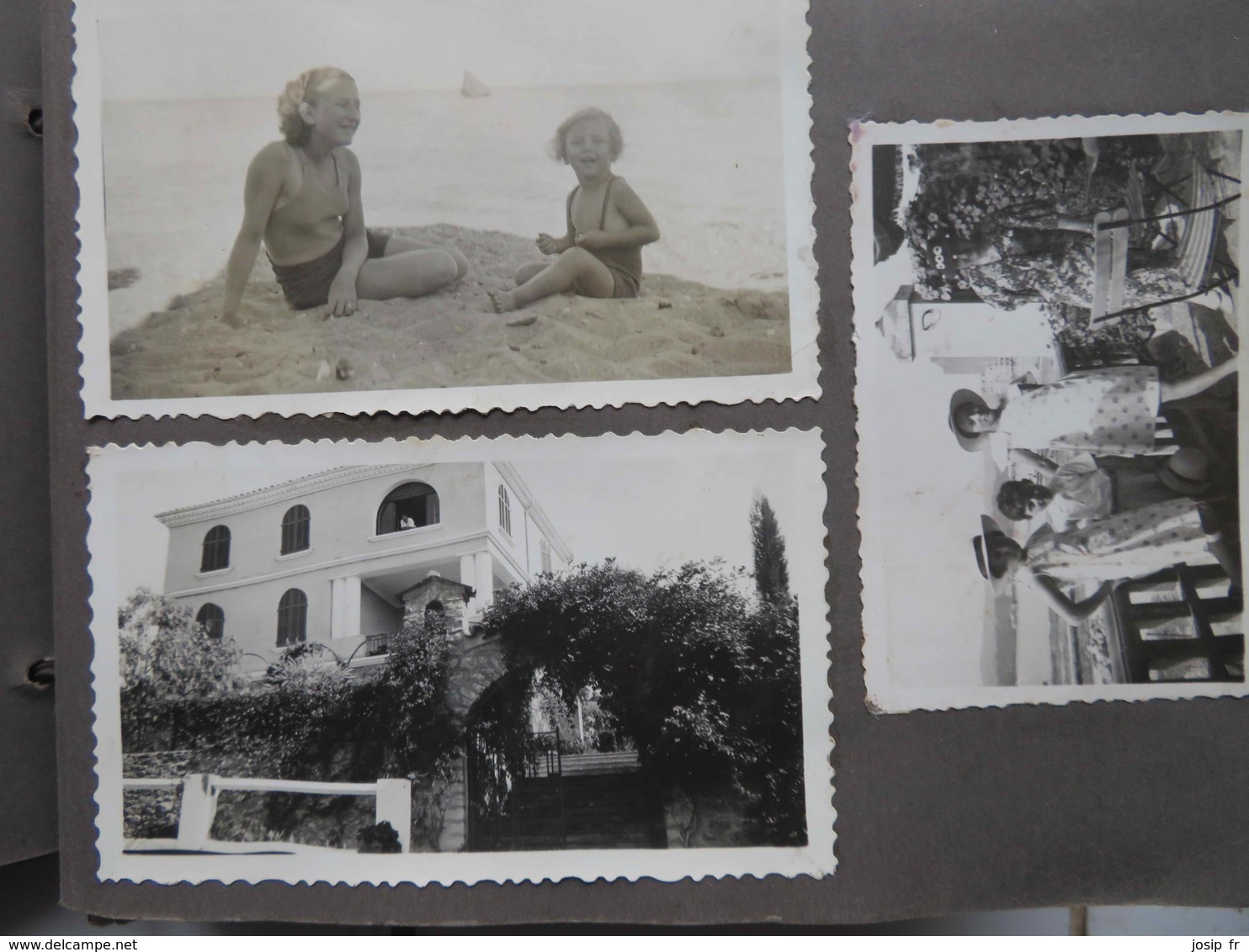 ALBUM ANCIEN AVEC 190 PHOTOGRAPHIES- SCÈNES FAMILIALES (1931-1933) DIOIS- LES SABLETTES- FABREGAS