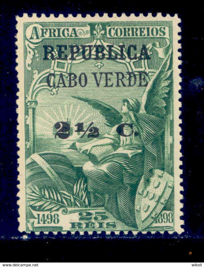 ! ! Cabo Verde - 1913 Vasco Gama On Africa 2 1/2 C - Af. 116 - MH - Cap Vert