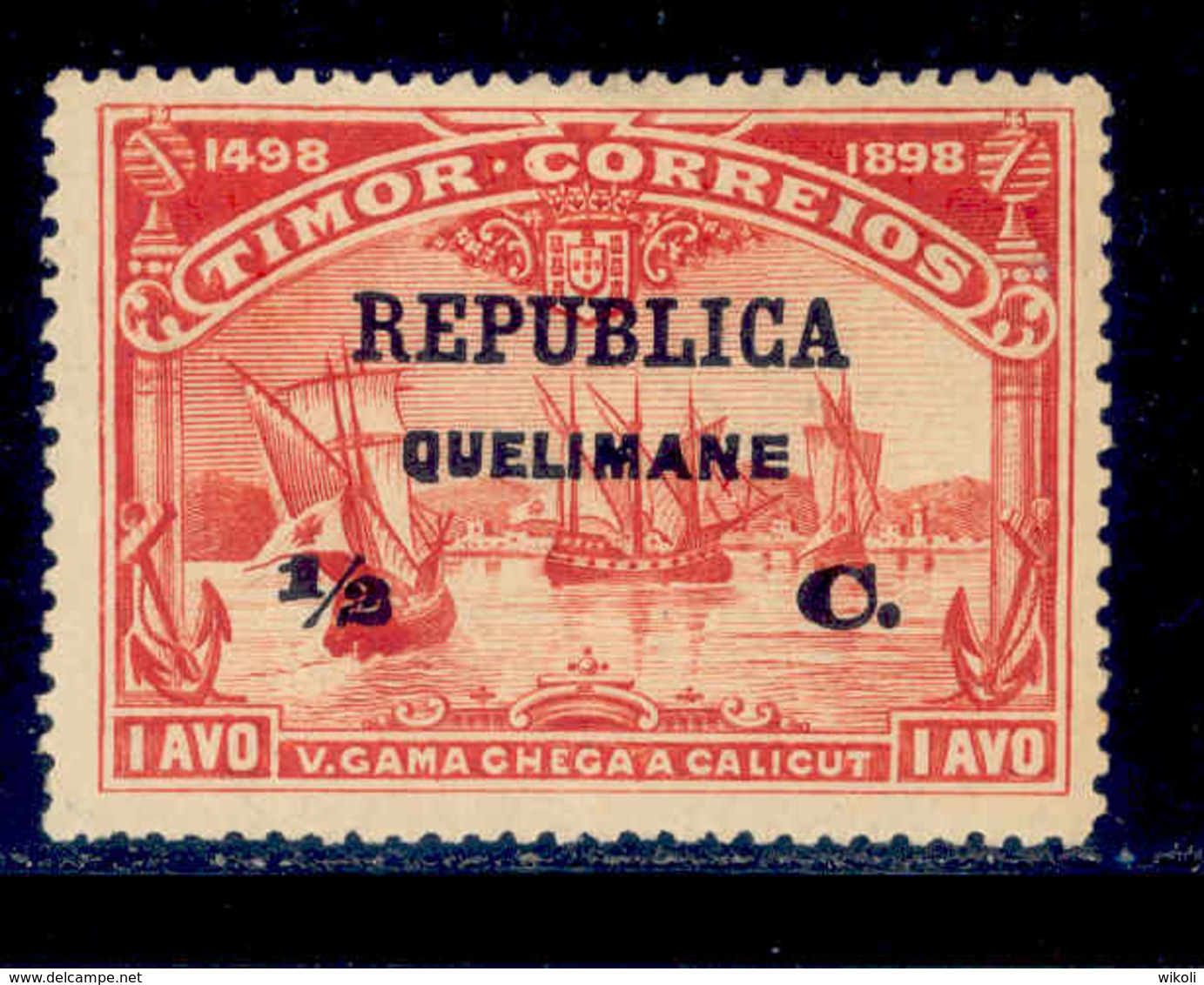 ! ! Quelimane - 1913 Vasco Gama On Timor 1/2 C - Af. 18 - MH - Quelimane