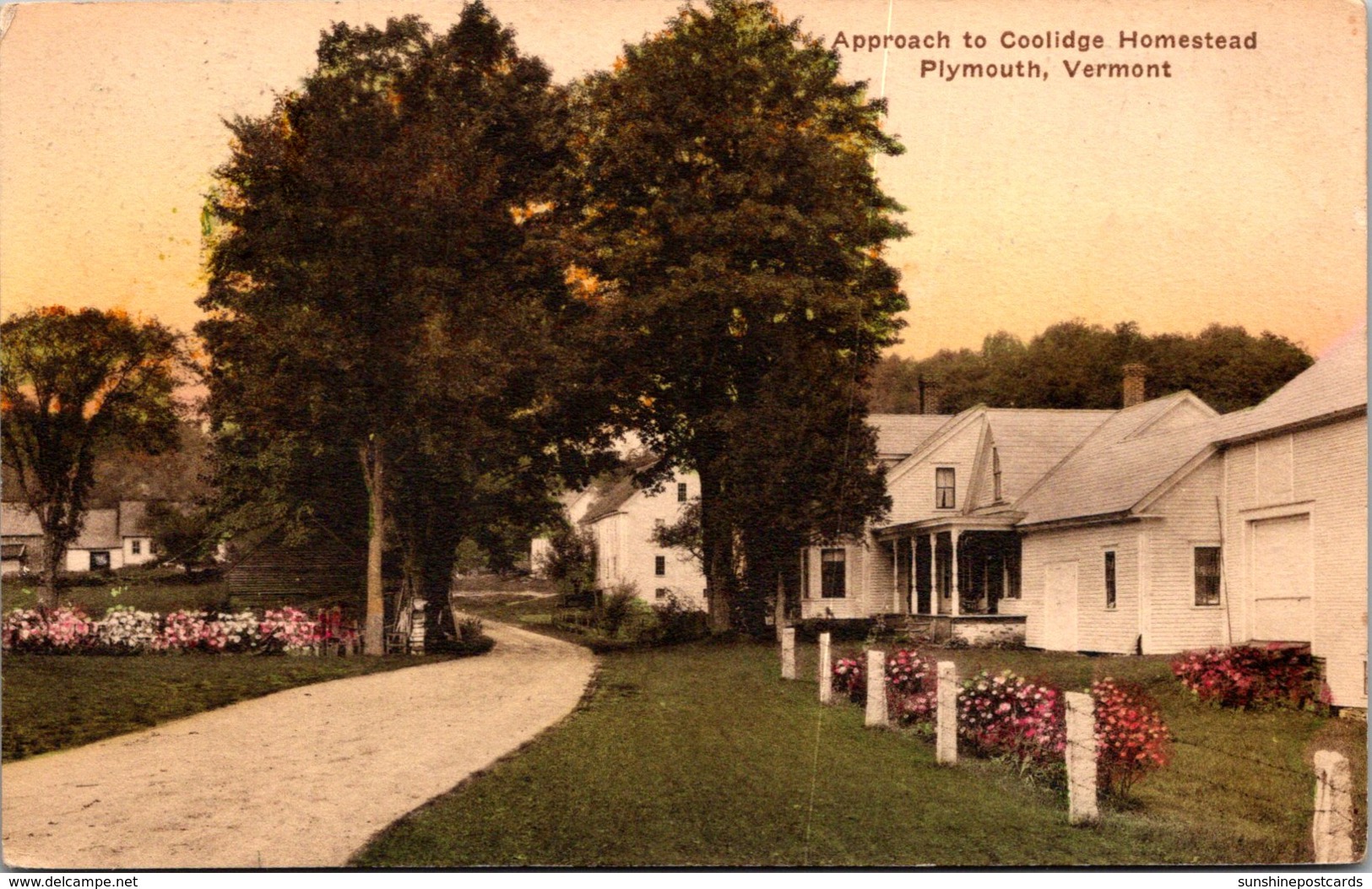 Vermont Plymouth Approach To Coolidge Homestead 1930 - Other & Unclassified