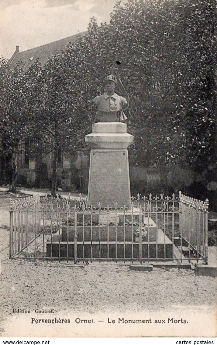 * PERVENCHERES Le Monument Aux Morts - Pervencheres