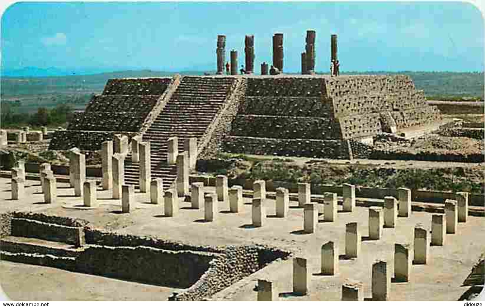 Mexique - Panoramica De La Zona Arqueologica De Tula - Carte Vierge - Voir Scans Recto-Verso - Mexico