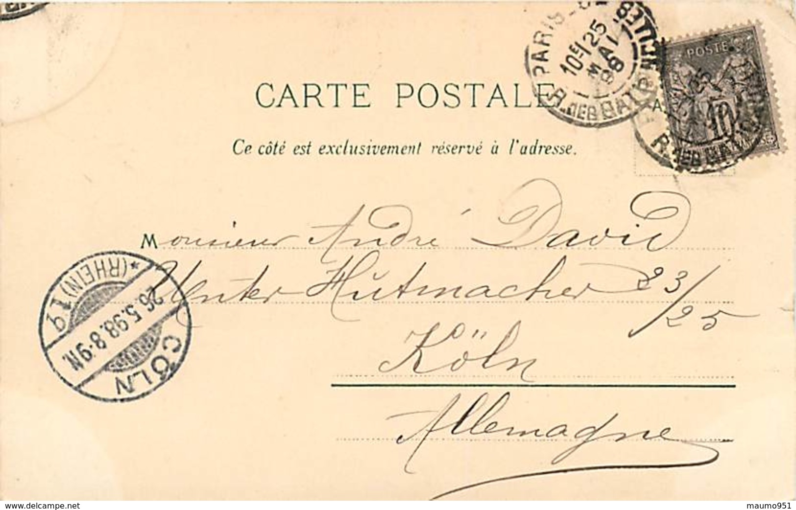 75 SOUVENIR DE PARIS  DE 1898 AVENUE DES CHAMPS ELYSEES  - PRIX DE DEPART 1 €00 - Champs-Elysées