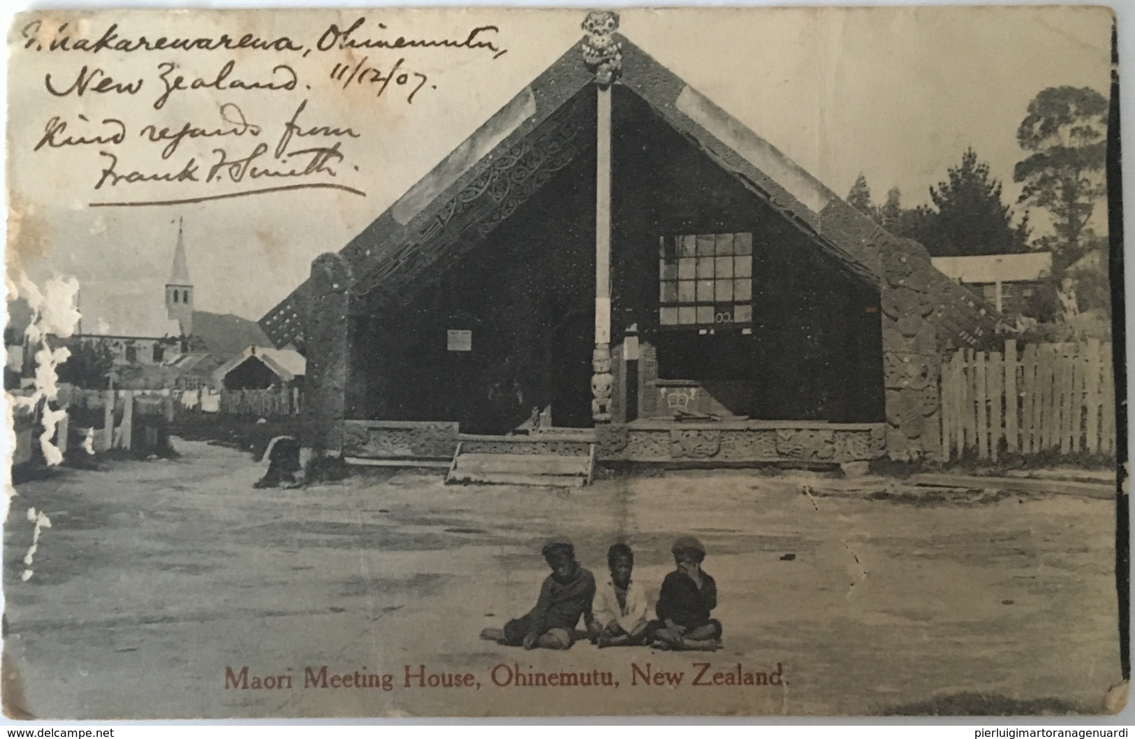 Nuova Zelanda 04 - Maori Meeting House - Ohinemutu 1907 - New Zeland - Nuova Zelanda