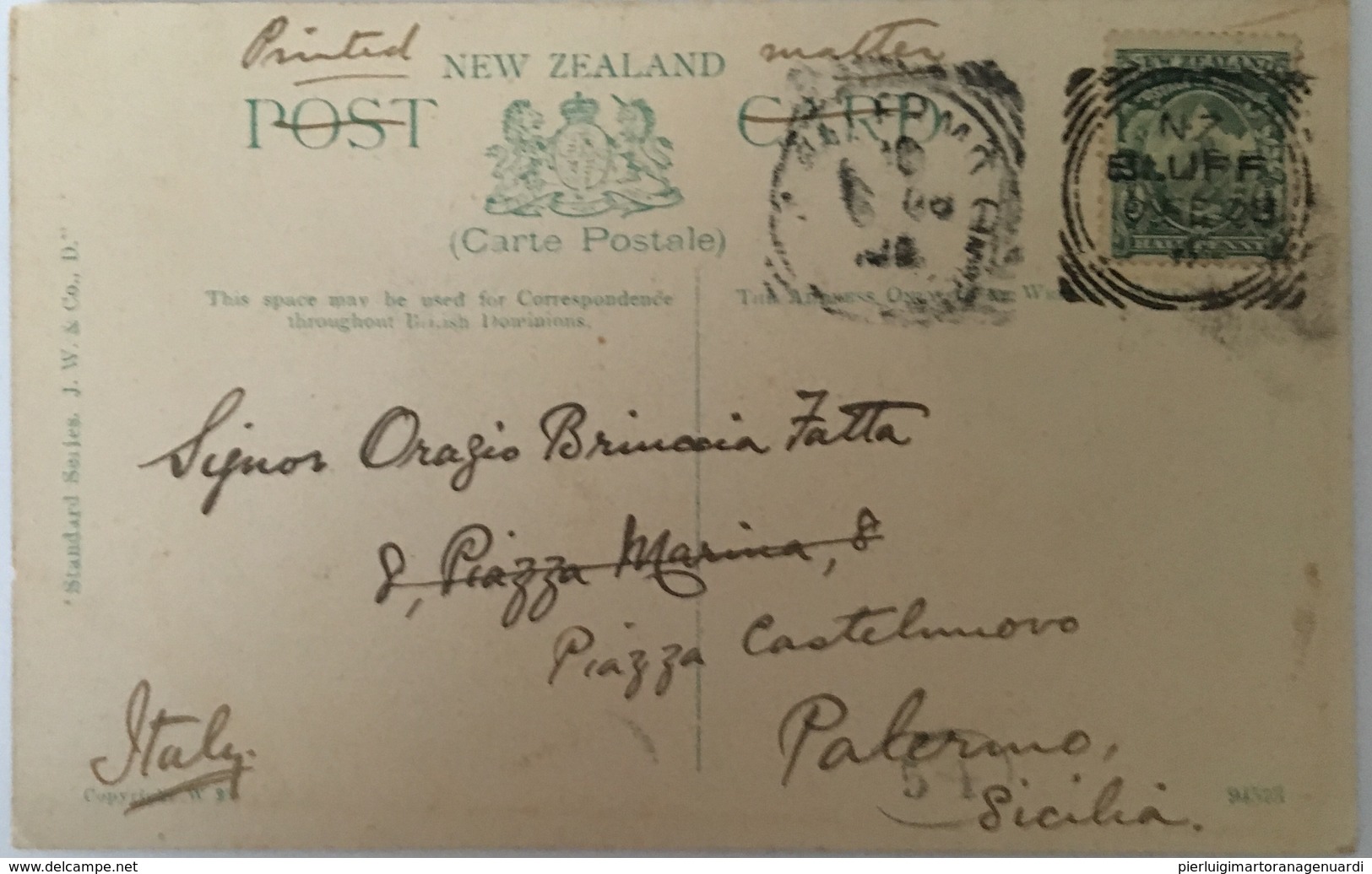 Nuova Zelanda 06 - Wet Jacket Arm 1908 - New Zeland - Nuova Zelanda