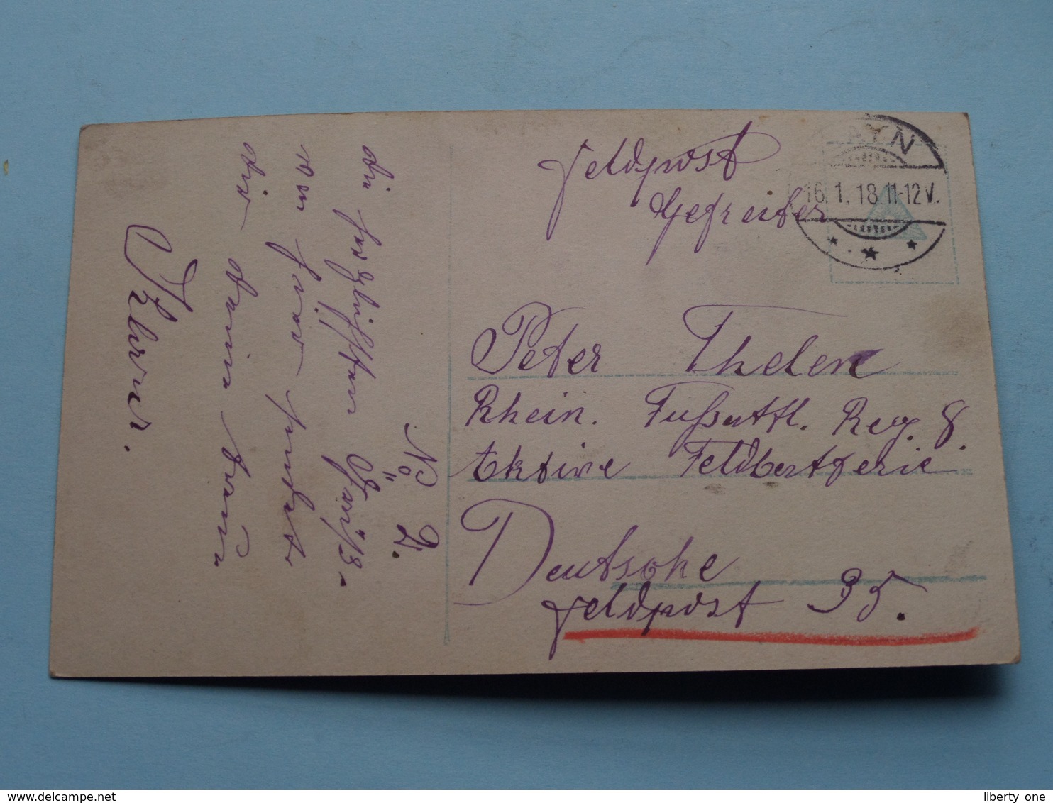 Des Helden Lohn ( NPG 155/2 ) Anno 1918 Feldpost SAYN ( See Photos ) ! - Altri & Non Classificati