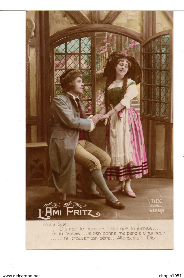 CPA - COUPLE / ALSACE / L'AMI FRITZ - Couples