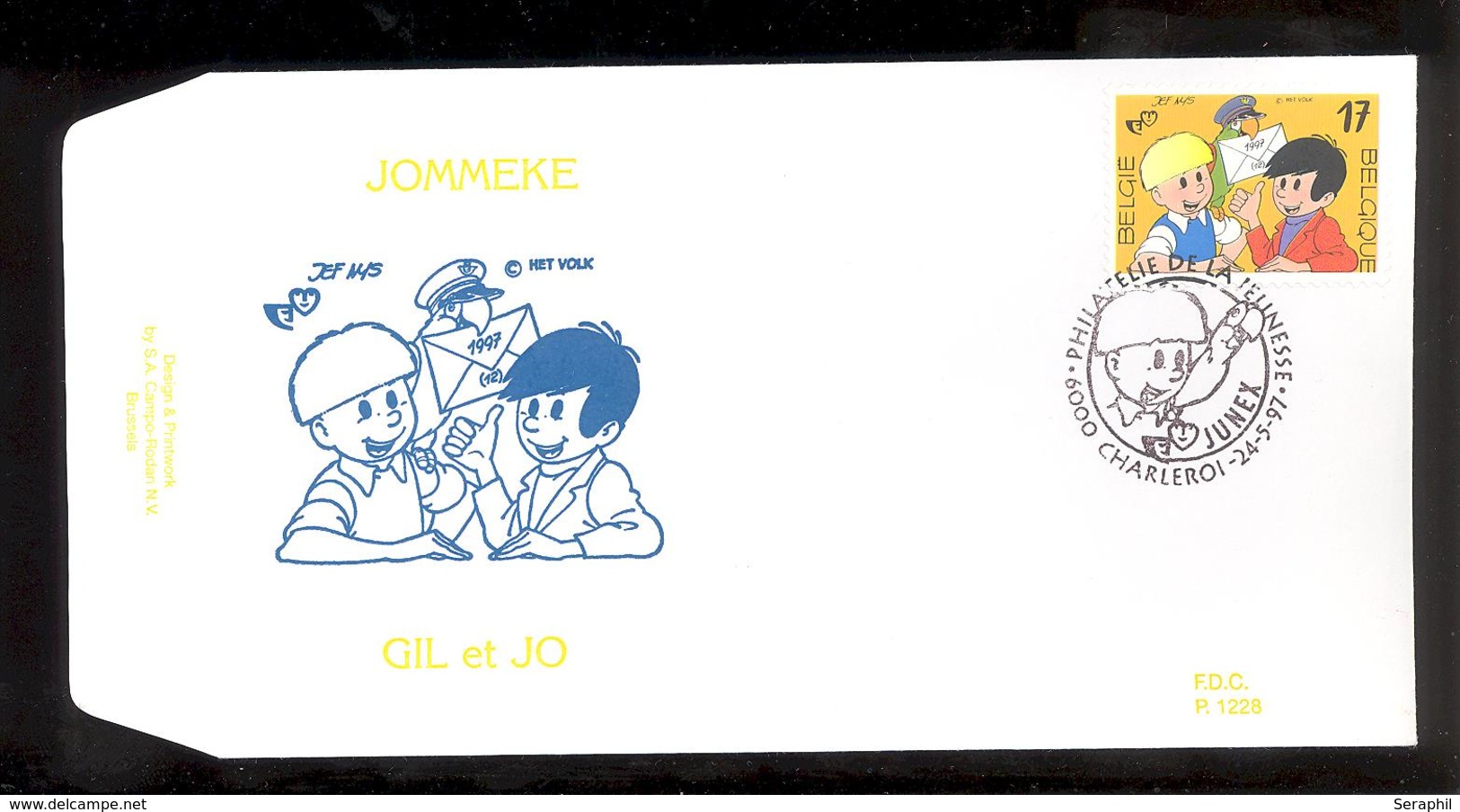 FDC - Gil Et Jo / Jommeke - B.D. -  Timbre N° 2707 - Tampon Charleroi /Junex - 1991-2000