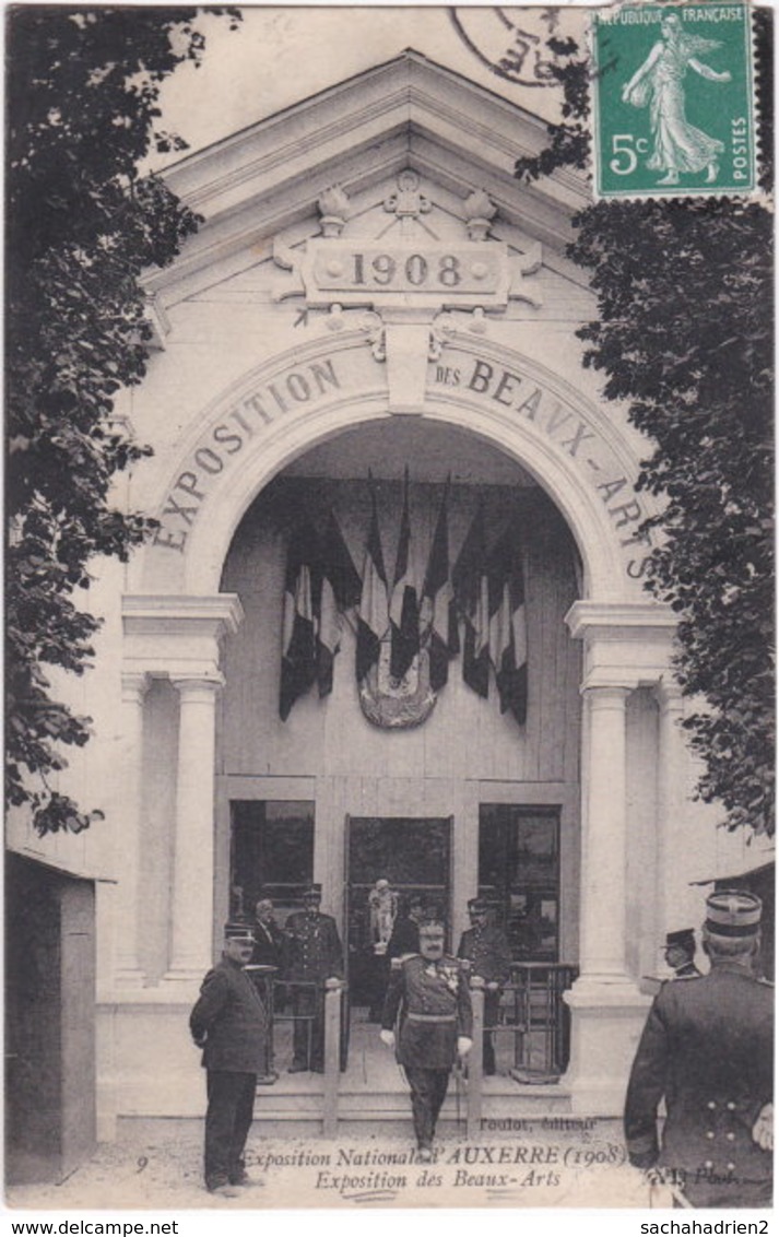 89. Exposition Nationale D'AUXERRE (1908). Exposition Des Beaux-Arts. 9 - Auxerre