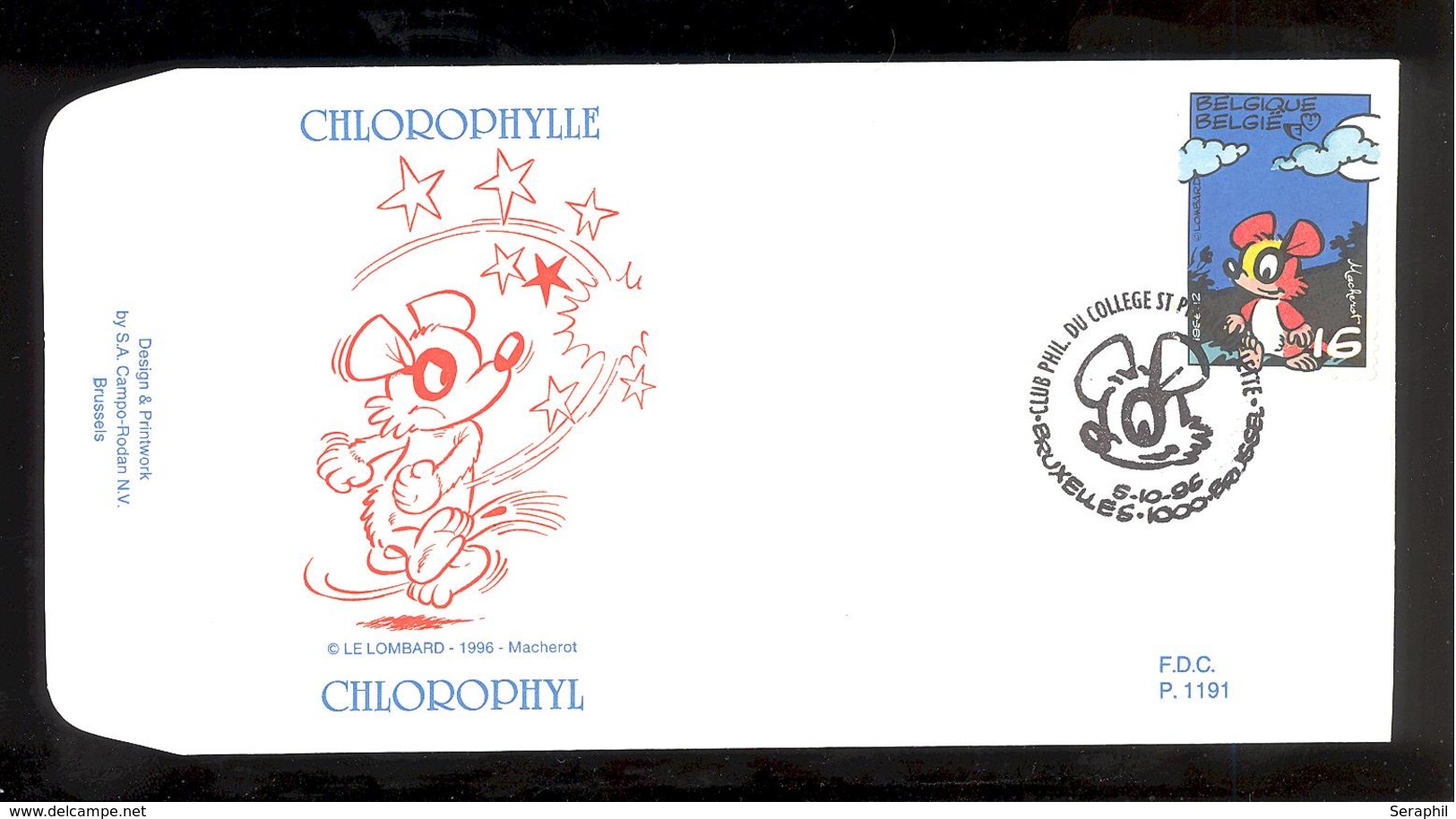 FDC - Chlorophylle - B.D. -  Timbre N° 2663 - Tampon Bruxelles - 1991-2000