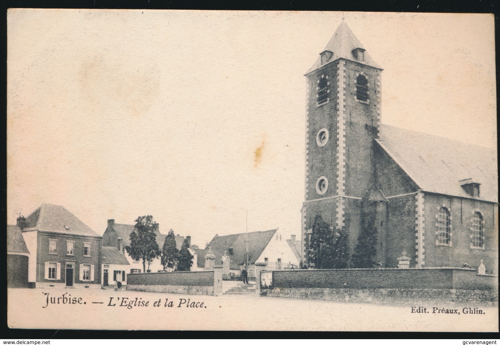 JURBISE  L'EGLISE ET LA PLACE - Enghien - Edingen