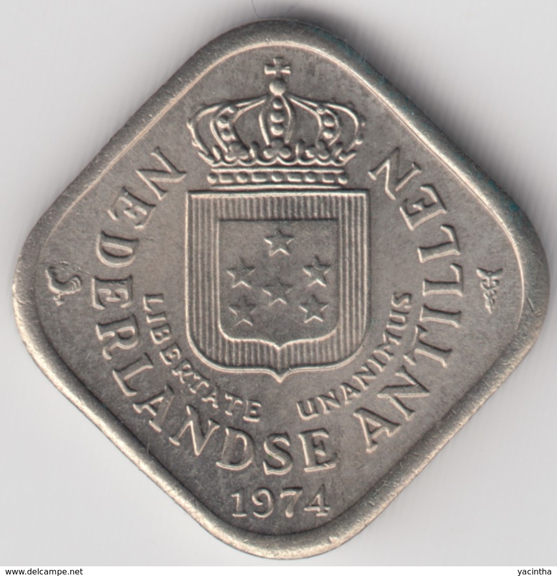 @Y@    Nederlandse Antillen   5  Cent  1974 ( 4642 ) - Antilles Néerlandaises