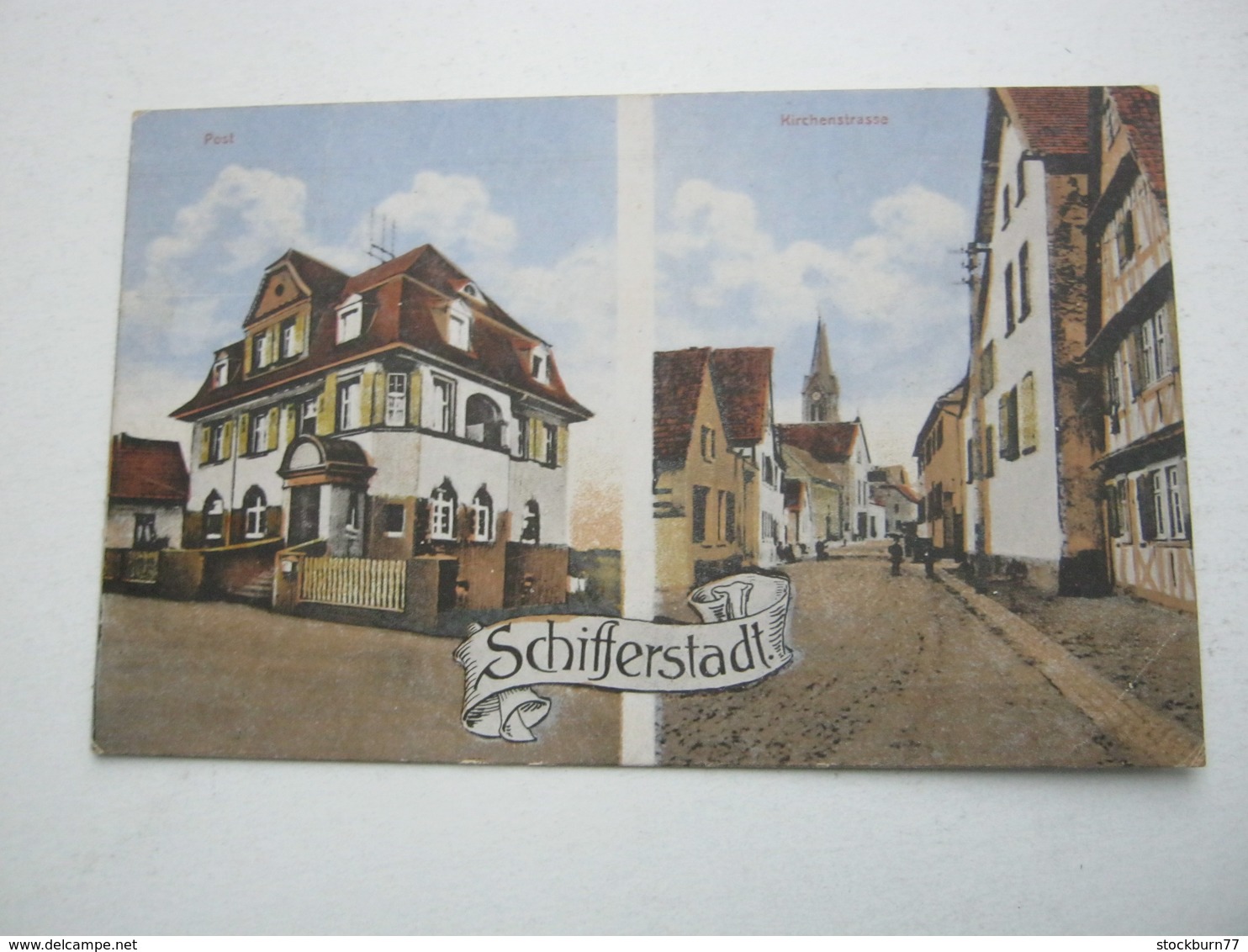 SCHIFFERSTADT, Post , Strasse , Seltene Karte Um 1925 - Schifferstadt