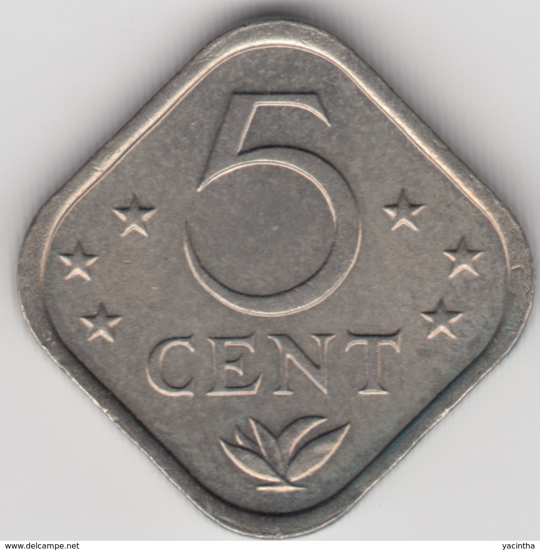 @Y@    Nederlandse Antillen   5  Cent  1977 ( 4645 ) - Antilles Néerlandaises