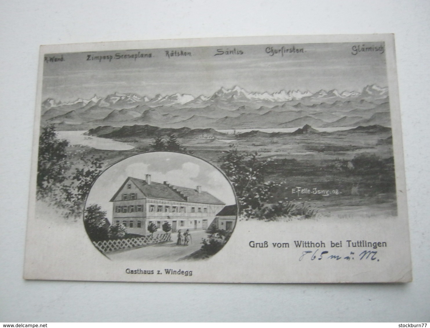 WITTHOH Bei Tuttlingen, Gasthof, Seltene Karte Um 1918 - Tuttlingen