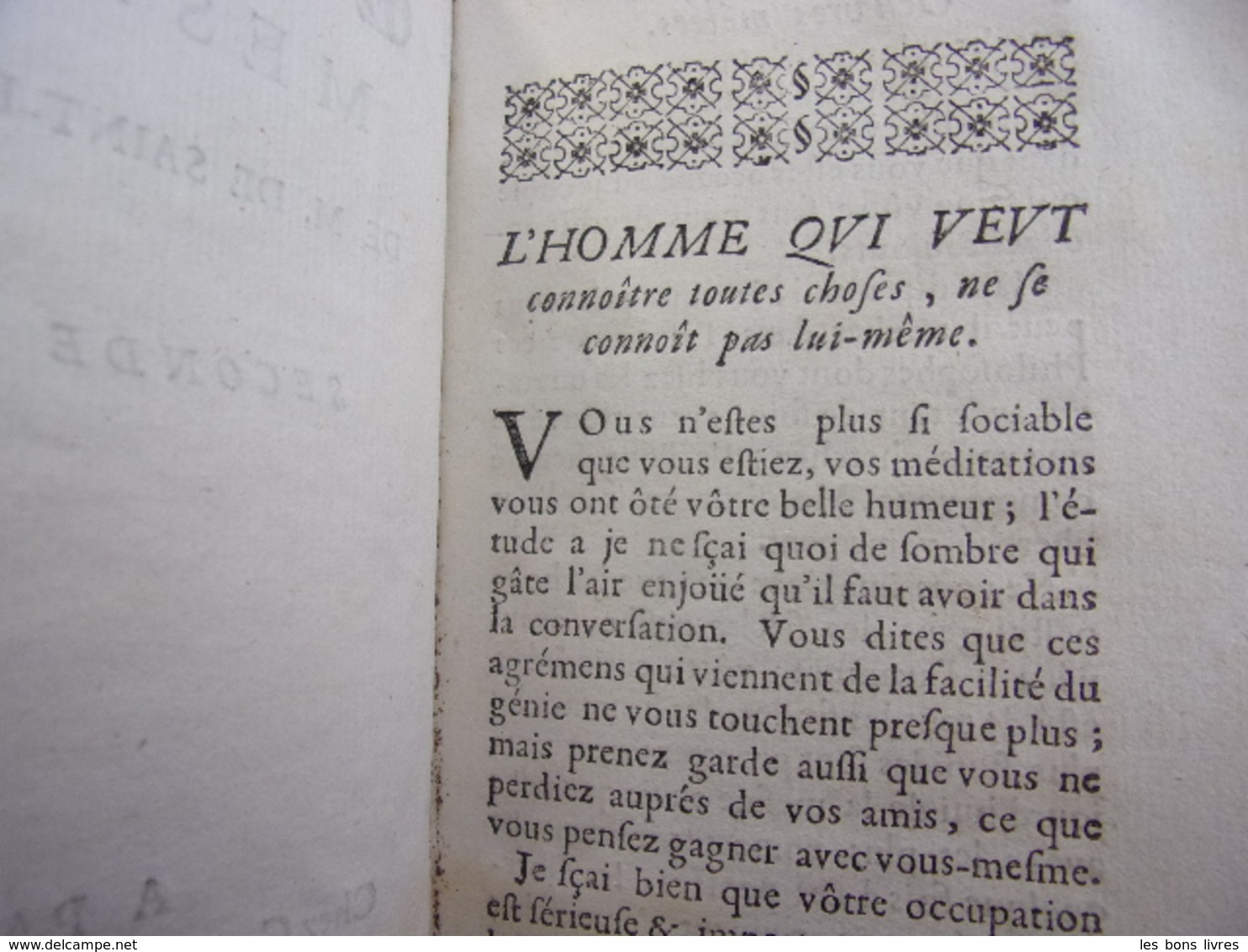 1692. Oeuvres Meslées De Saint-Evremont 3/3 Vols Philosophie & Histoire - Jusque 1700