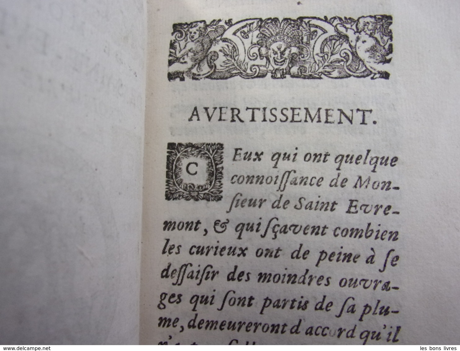 1692. Oeuvres meslées de Saint-Evremont 3/3 vols Philosophie & Histoire
