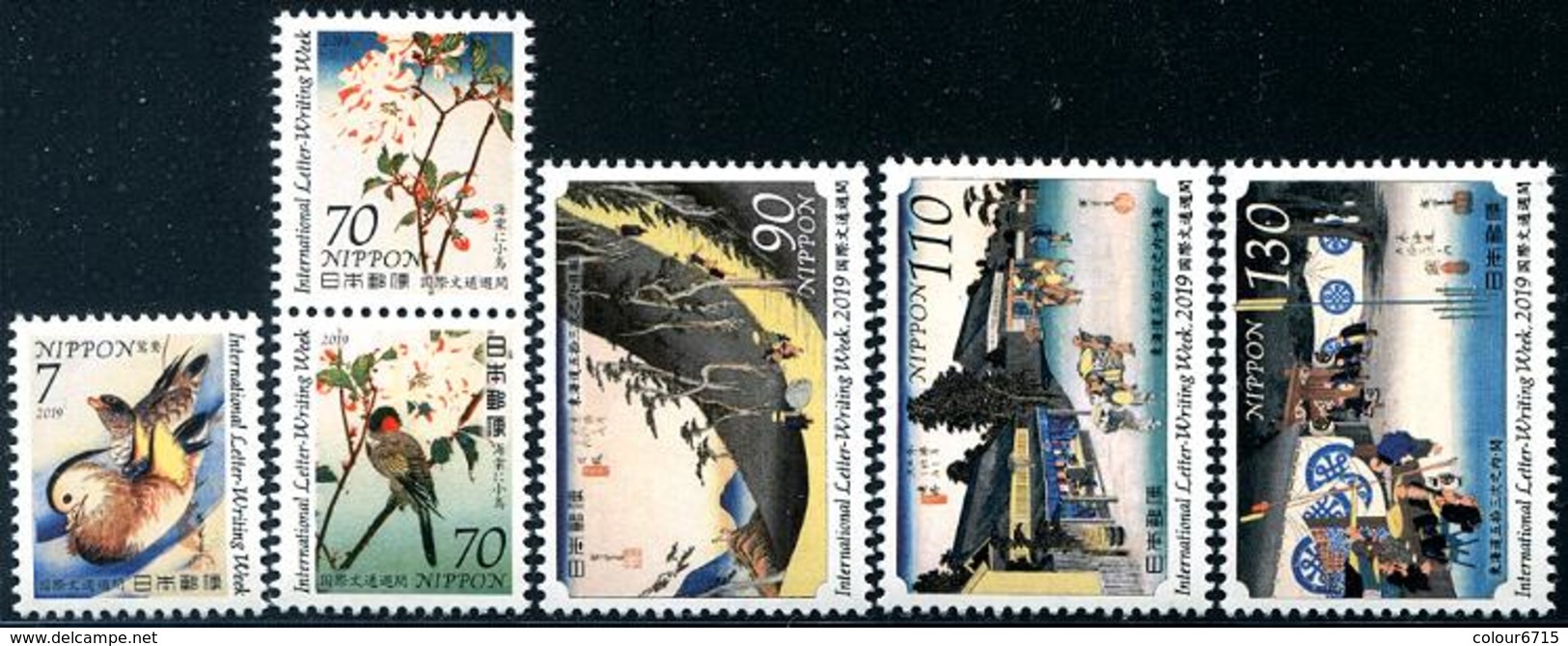 Japan 2019 International Letter Writing Week Stamps 6v MNH - Neufs