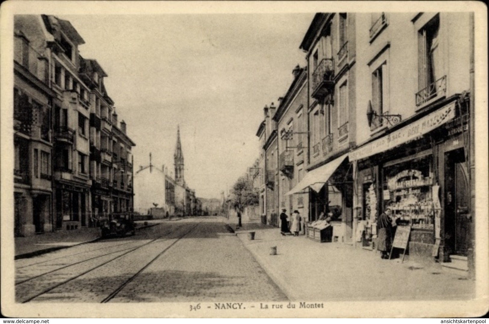 Cp Nancy Meurthe Et Moselle, La Rue Du Montet - Andere & Zonder Classificatie