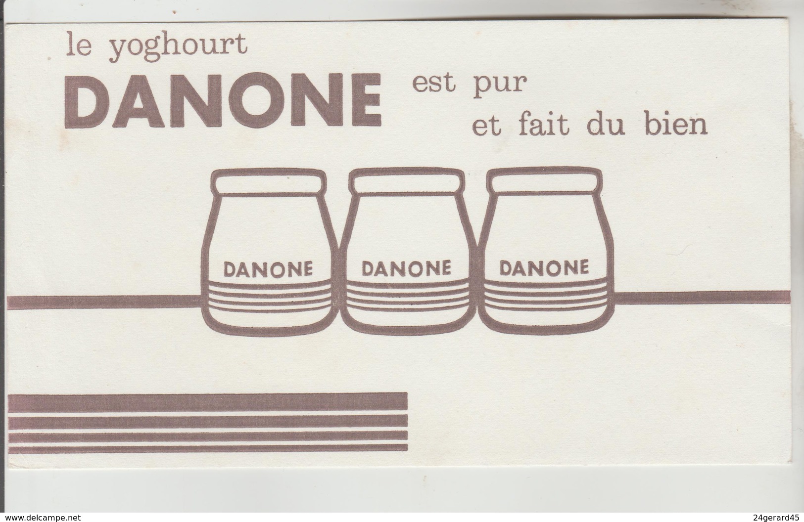 2 BUVARDS PAINS D'EPICES PRODUITS LAITIERS - Pain D'Epices PHILBEE Dijon : Les Mousquetaires, Yoghourt DANONE - Pain D'épices