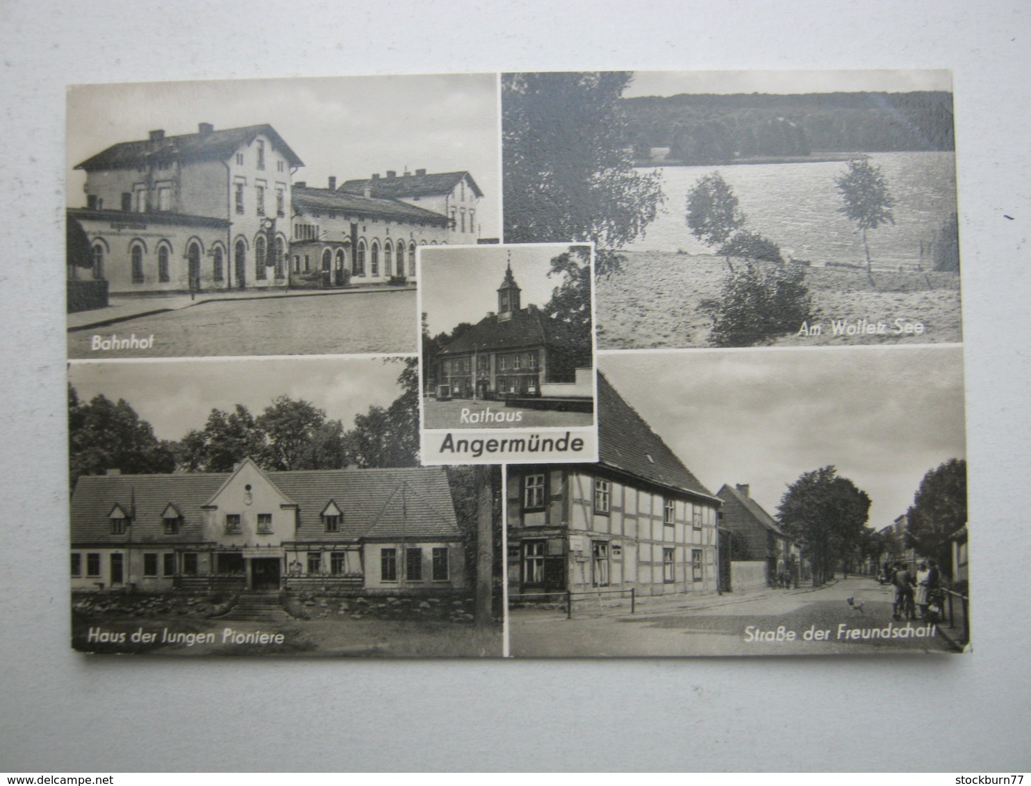 ANGERMÜNDE , Bahnhof , Karte 1962 - Angermuende