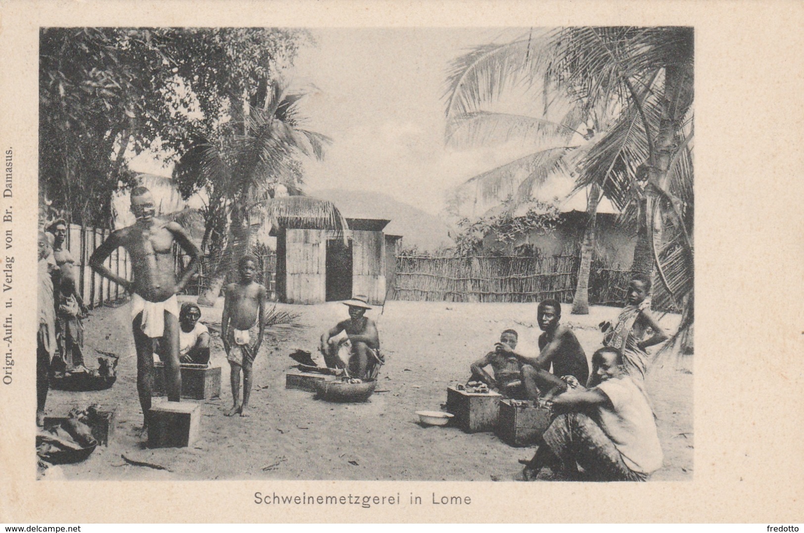 TOGO-Schweinemetzgerei In Lome. - Ehemalige Dt. Kolonien