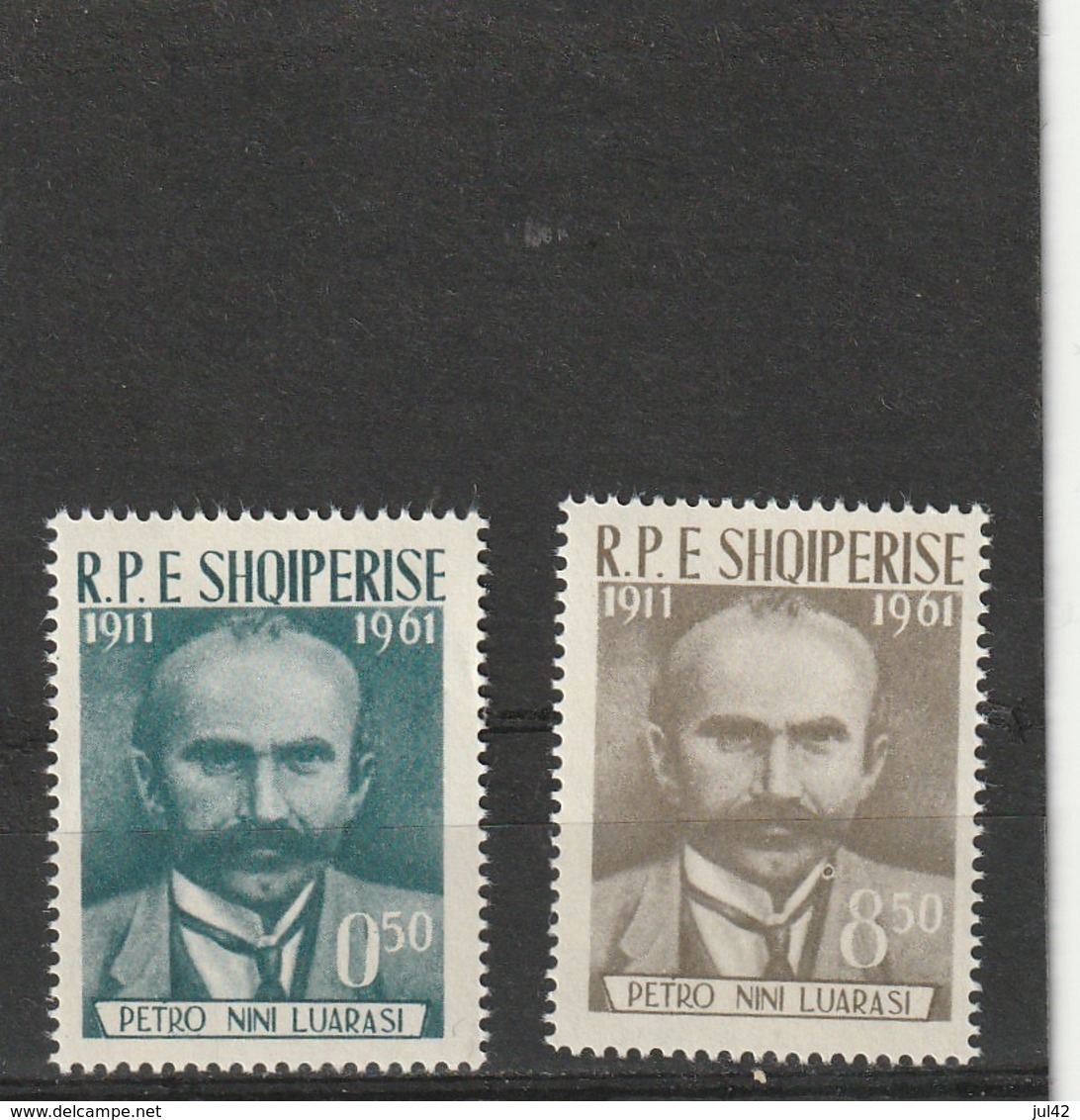 1962 MNH Mint Never Hinged Sc. 607-608, Yv. 567-568, Mi. 645-646                 151 - Albania