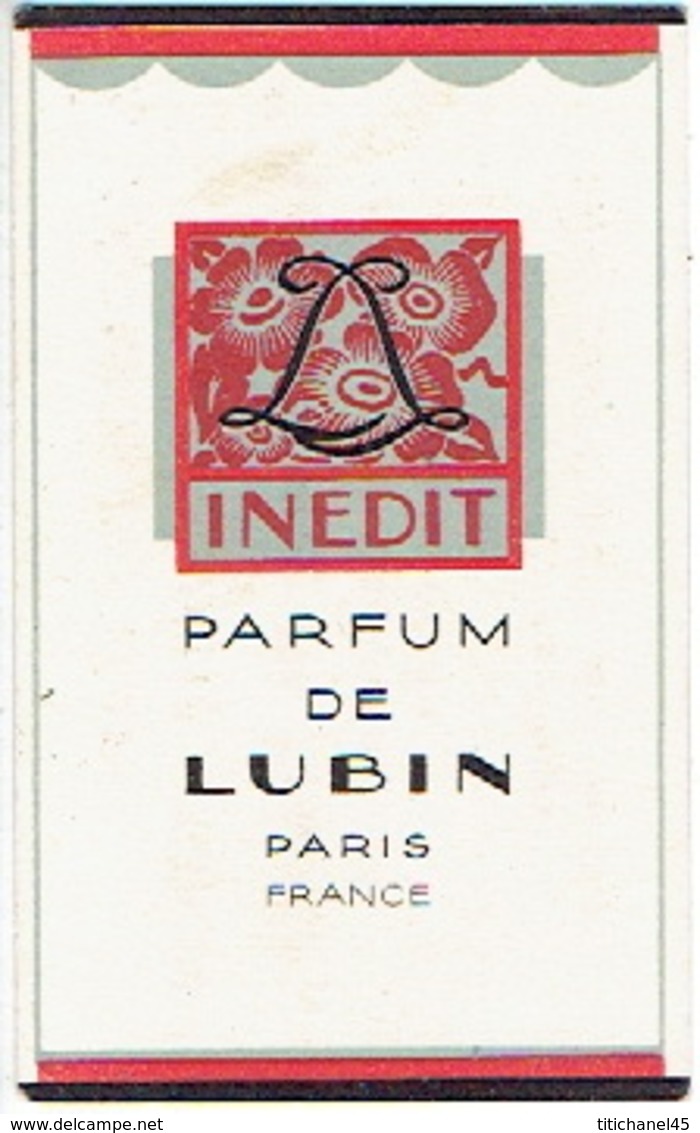 Carte Parfum - FUMEE De LUBIN - PARIS - "AUX PARFUMS DE FRANCE" à CHARLEROI - Anciennes (jusque 1960)