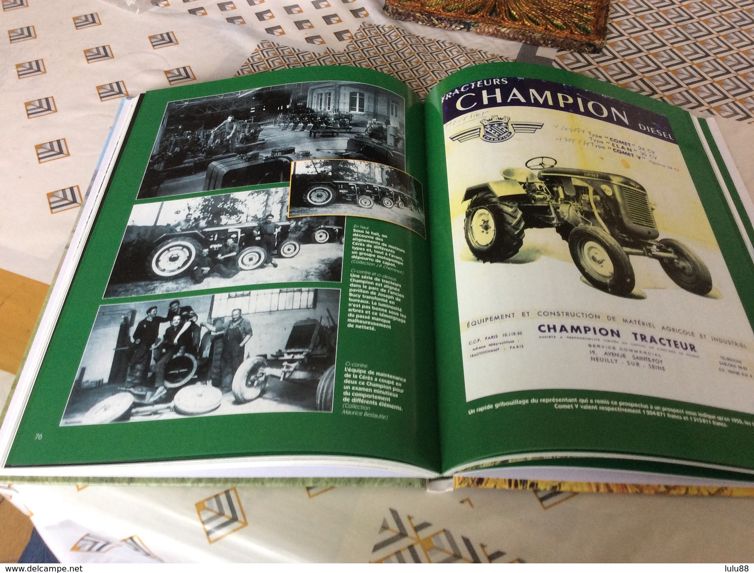 Les Tracteurs CHAMPION Et Moteurs Cérès. Bar Sur Aube - Tractors