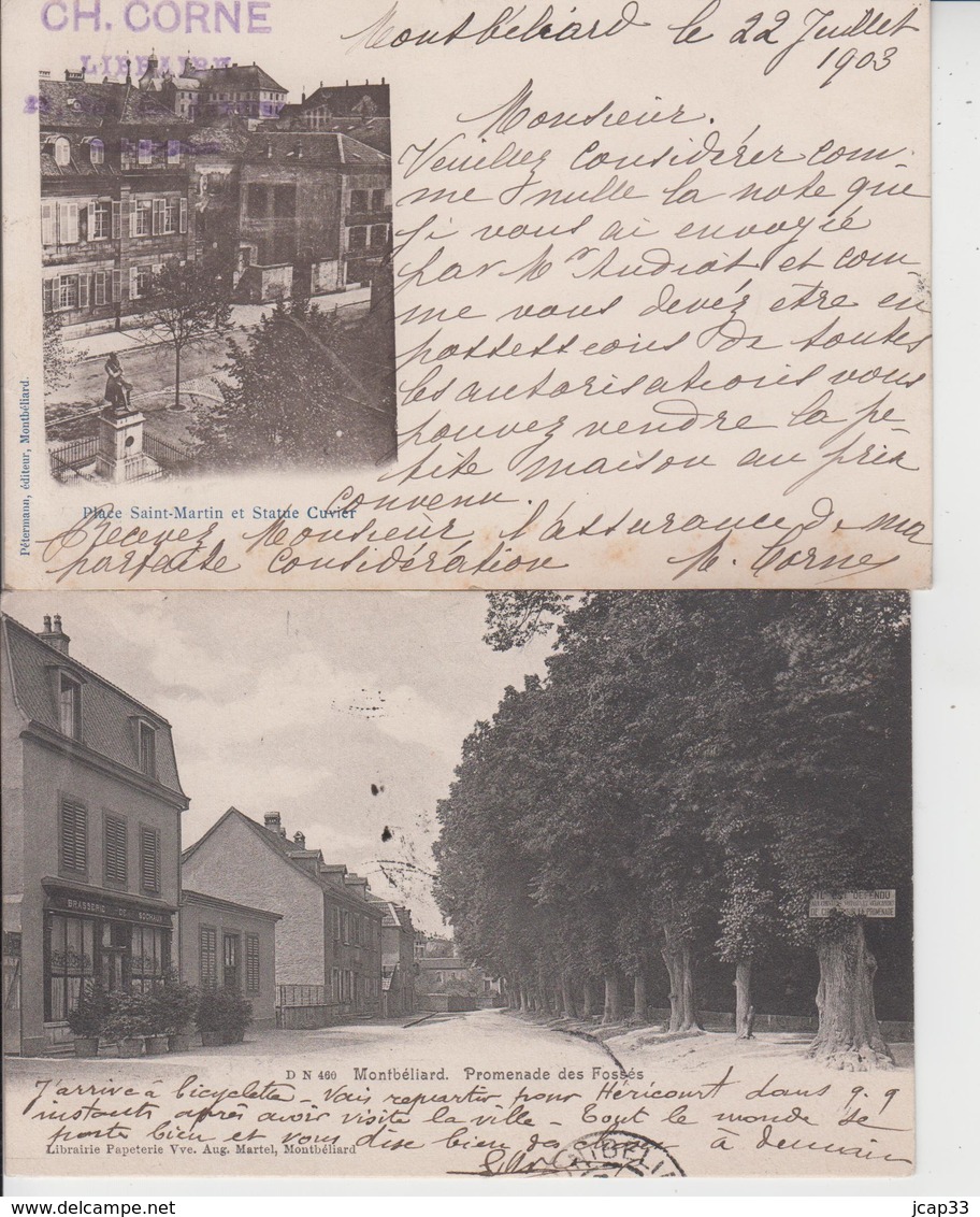 DEPT 25  -  LOT DE 20 CARTES  -  voir scans  -