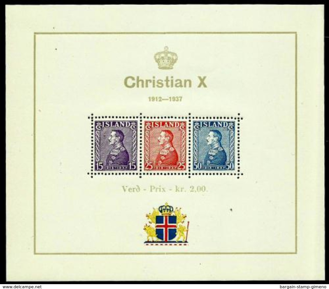 Islandia HB 1 Nueva. Cat.90€ - Blocks & Kleinbögen