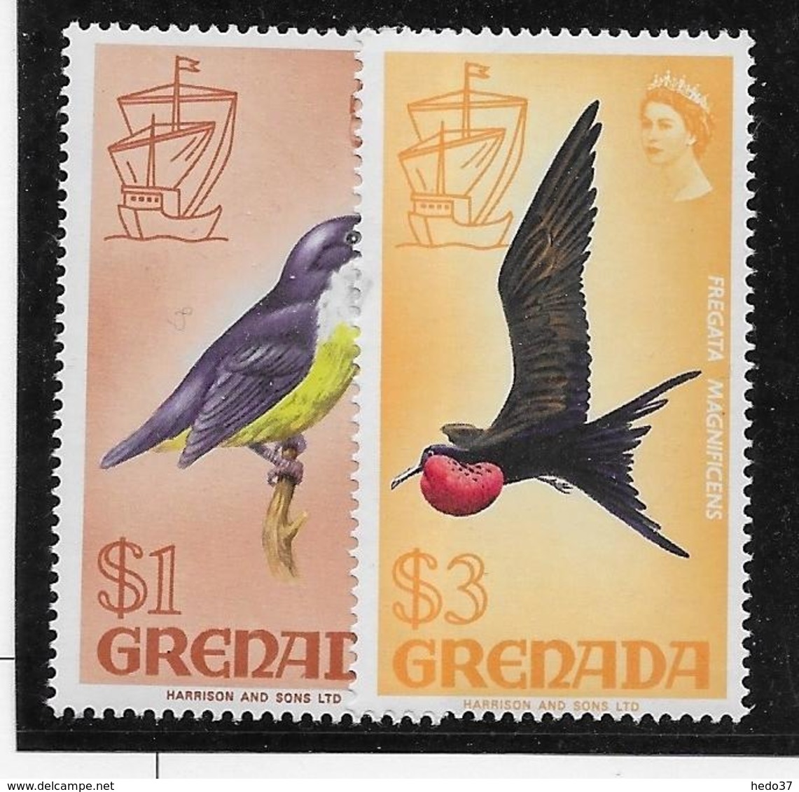 Grenade N°294 & 296 - Oiseaux - Neuf ** Sans Charnière - TB - Grenada (...-1974)