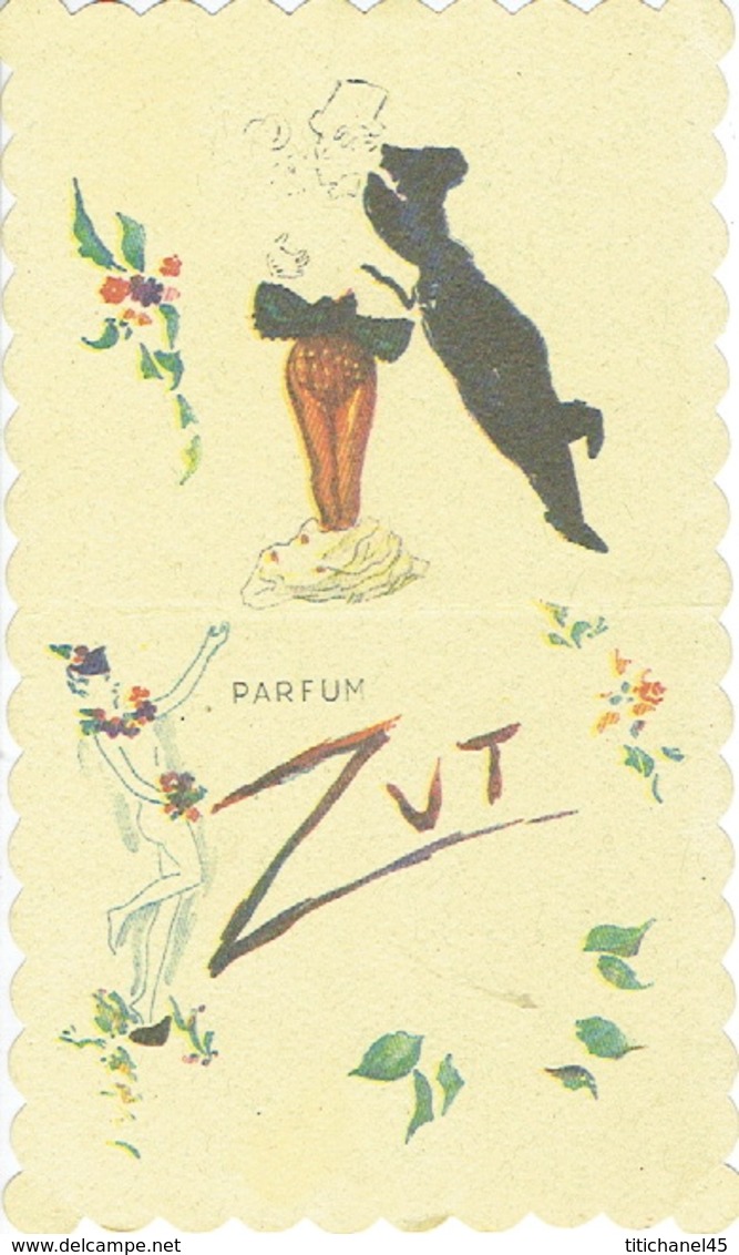 Carte Parfum - ZUT De SCHIAPARELLI - PARIS - Anciennes (jusque 1960)