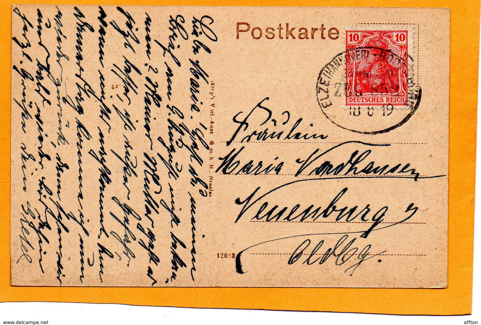 Groanu I W Germany 1919 Postcard Mailed - Gronau