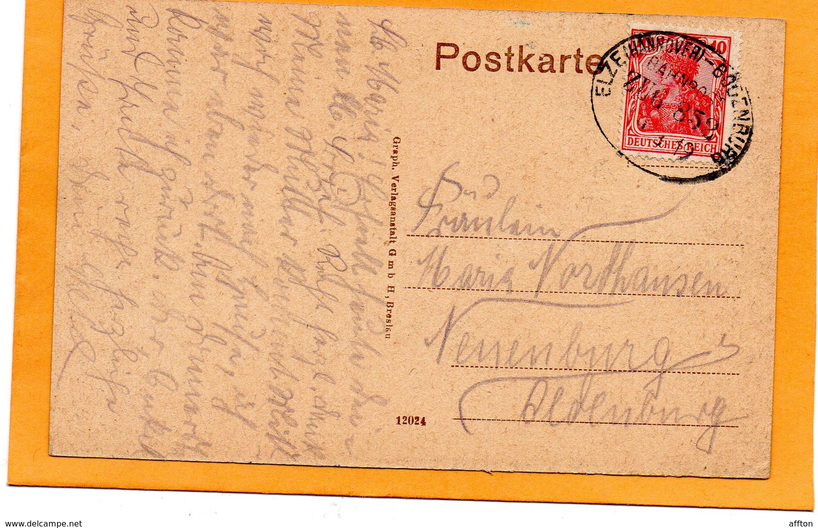 Groanu I W Germany 1919 Postcard Mailed - Gronau