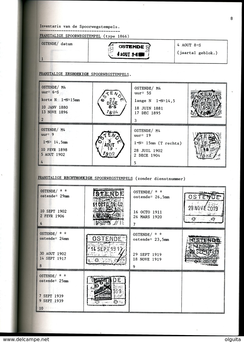 998/25 -- LIVRE/BOEK WEFIS Nr 63 - Spoorwegkantoren Van OOSTENDE , 76 Blz ,1993 , Door Joseph Goes - Eisenbahnen