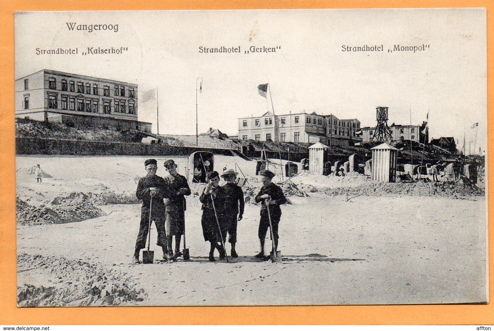 Wangerooge Bahnhof Germany 1909 Postcard Mailed - Wangerooge