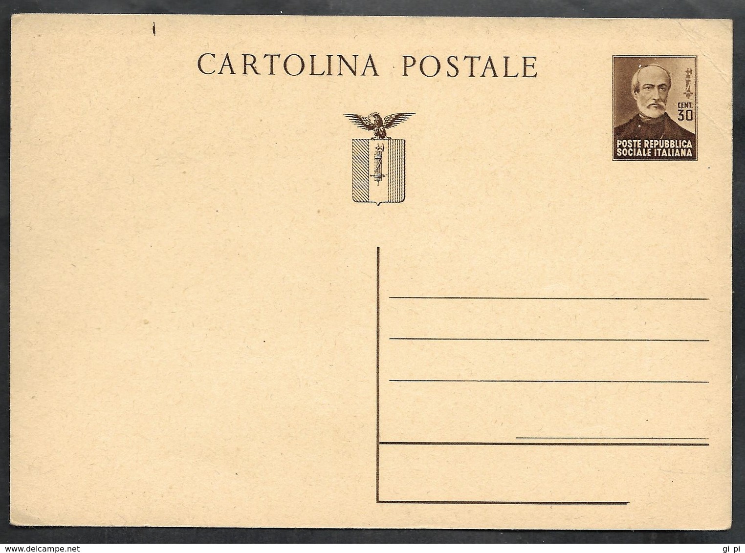 W319  - INTERO POSTALE MAZZINI - Interi Postali