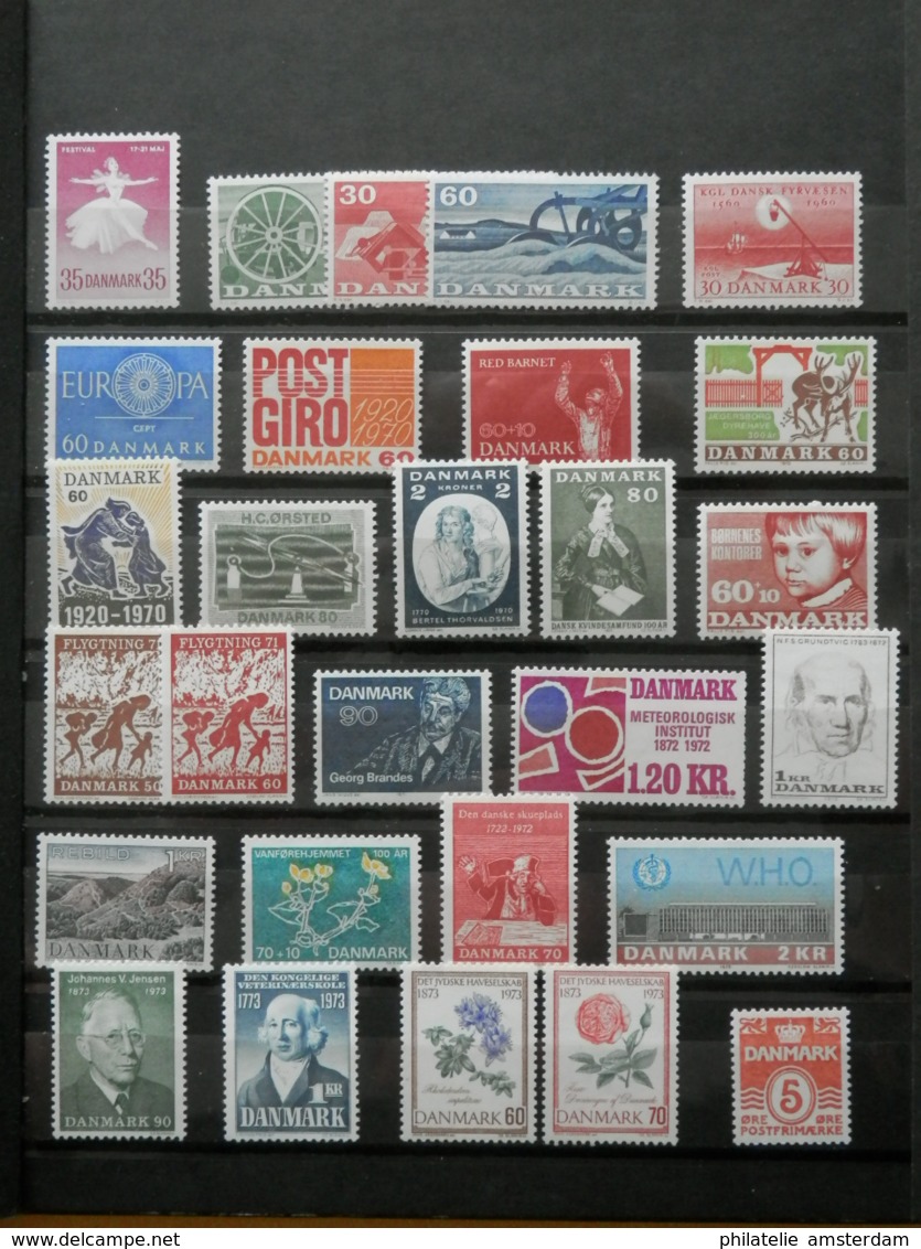 DENMARK, GREENLAND, FAROE ISLANDS 1942-2003 - MNH Collection In Stockbook - Verzamelingen (in Albums)