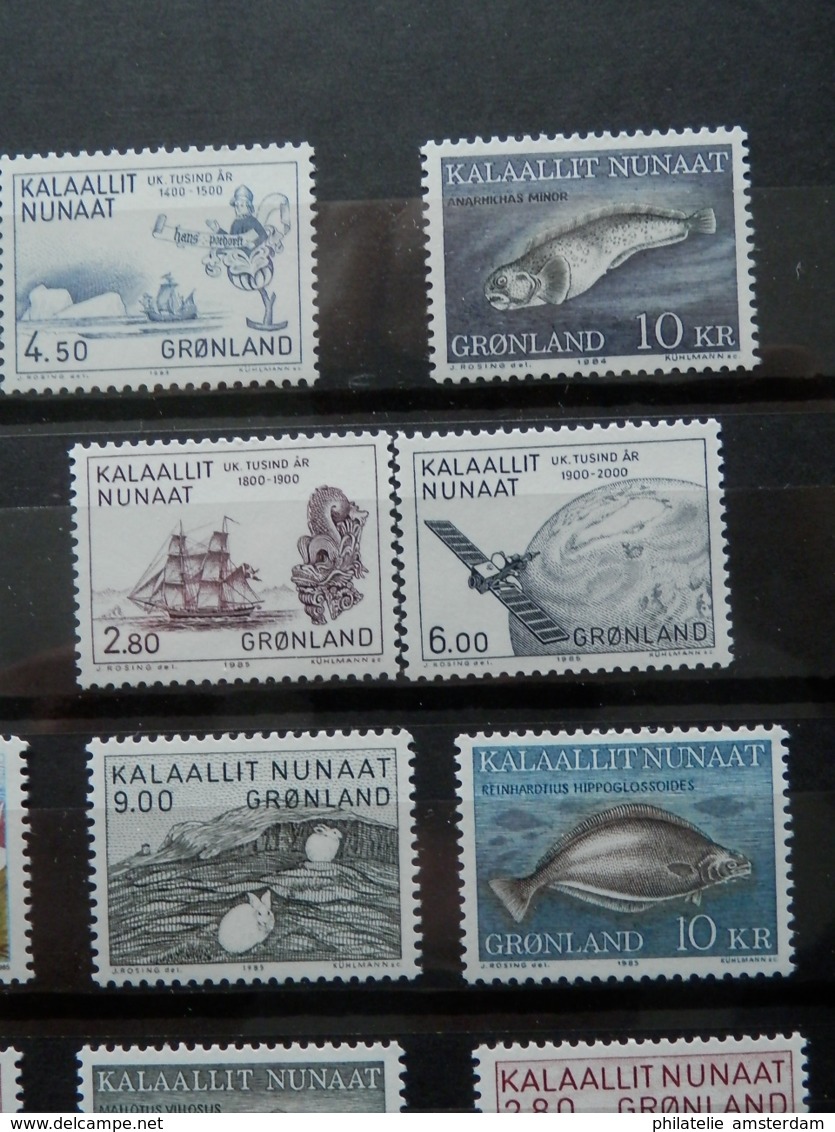 DENMARK, GREENLAND, FAROE ISLANDS 1942-2003 - MNH collection in stockbook