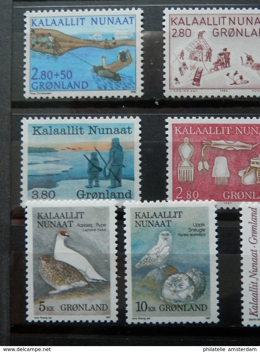 DENMARK, GREENLAND, FAROE ISLANDS 1942-2003 - MNH collection in stockbook