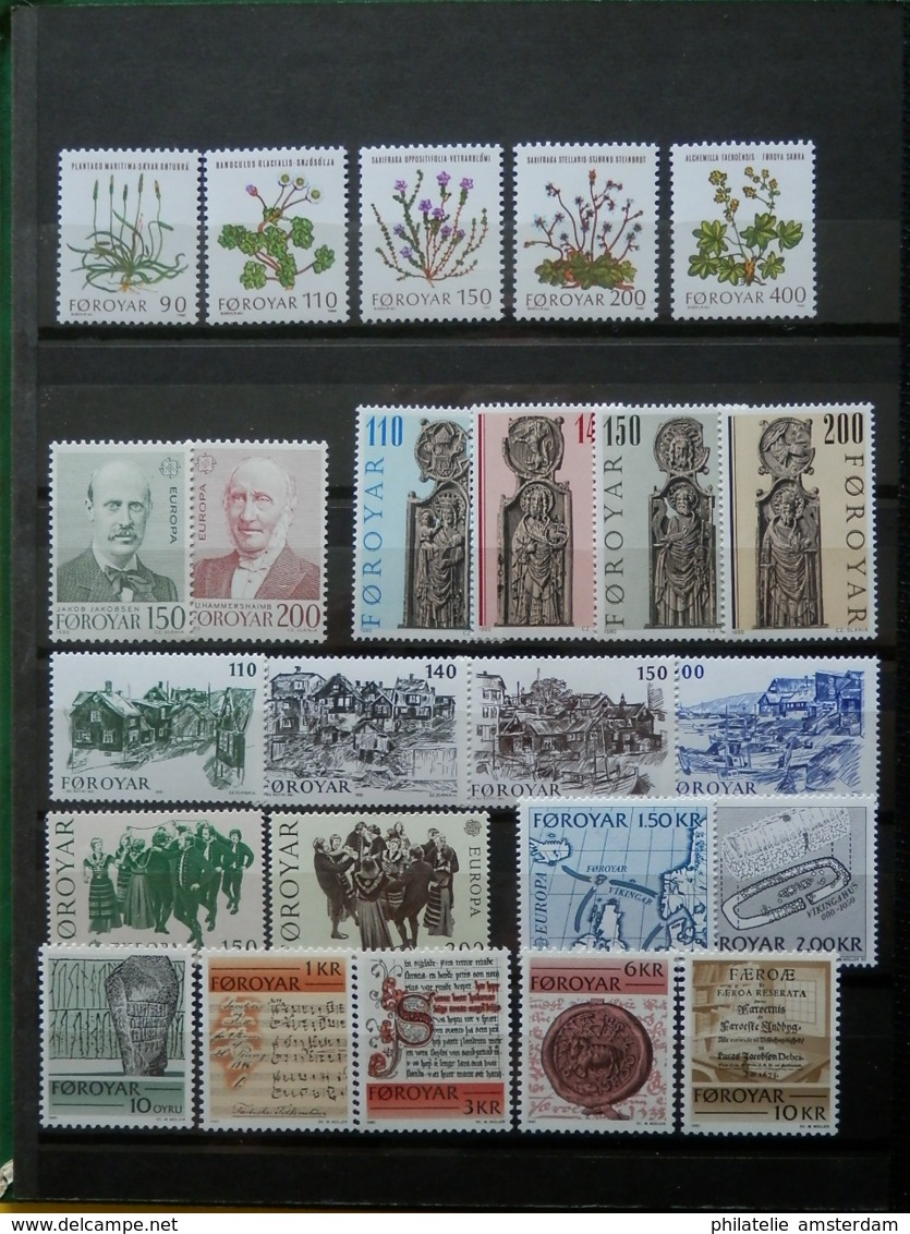 DENMARK, GREENLAND, FAROE ISLANDS 1942-2003 - MNH collection in stockbook