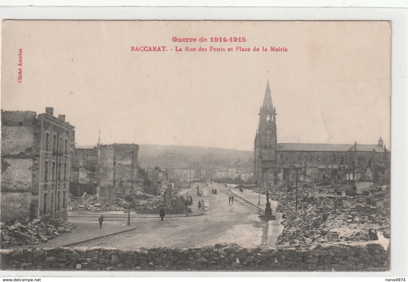Baccarat - La Rue Des Ponts Et Place De La Mairie - Baccarat