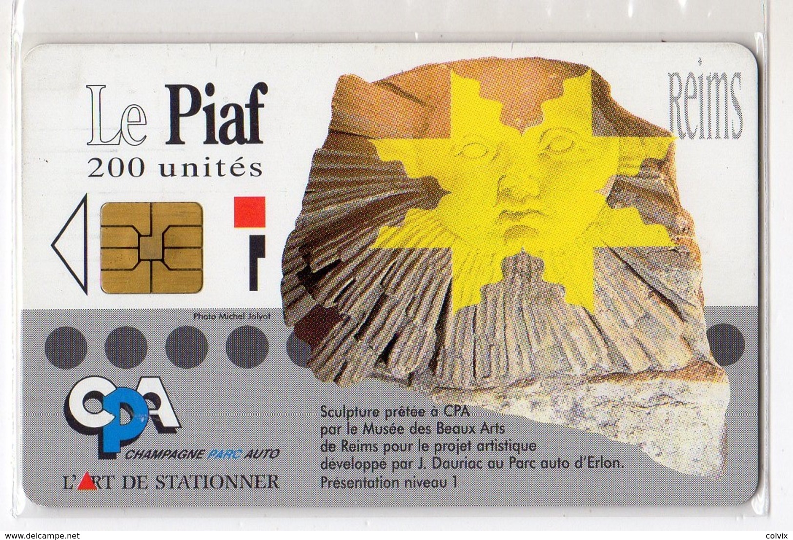 PIAF FRANCE REIMS Ref Passion PIAF 51100-23 100U SO3 - Cartes De Stationnement, PIAF