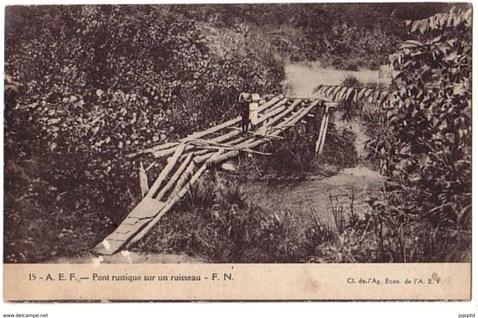 - AEF -pont Rustique Sur Un Ruisseau - Non Classés