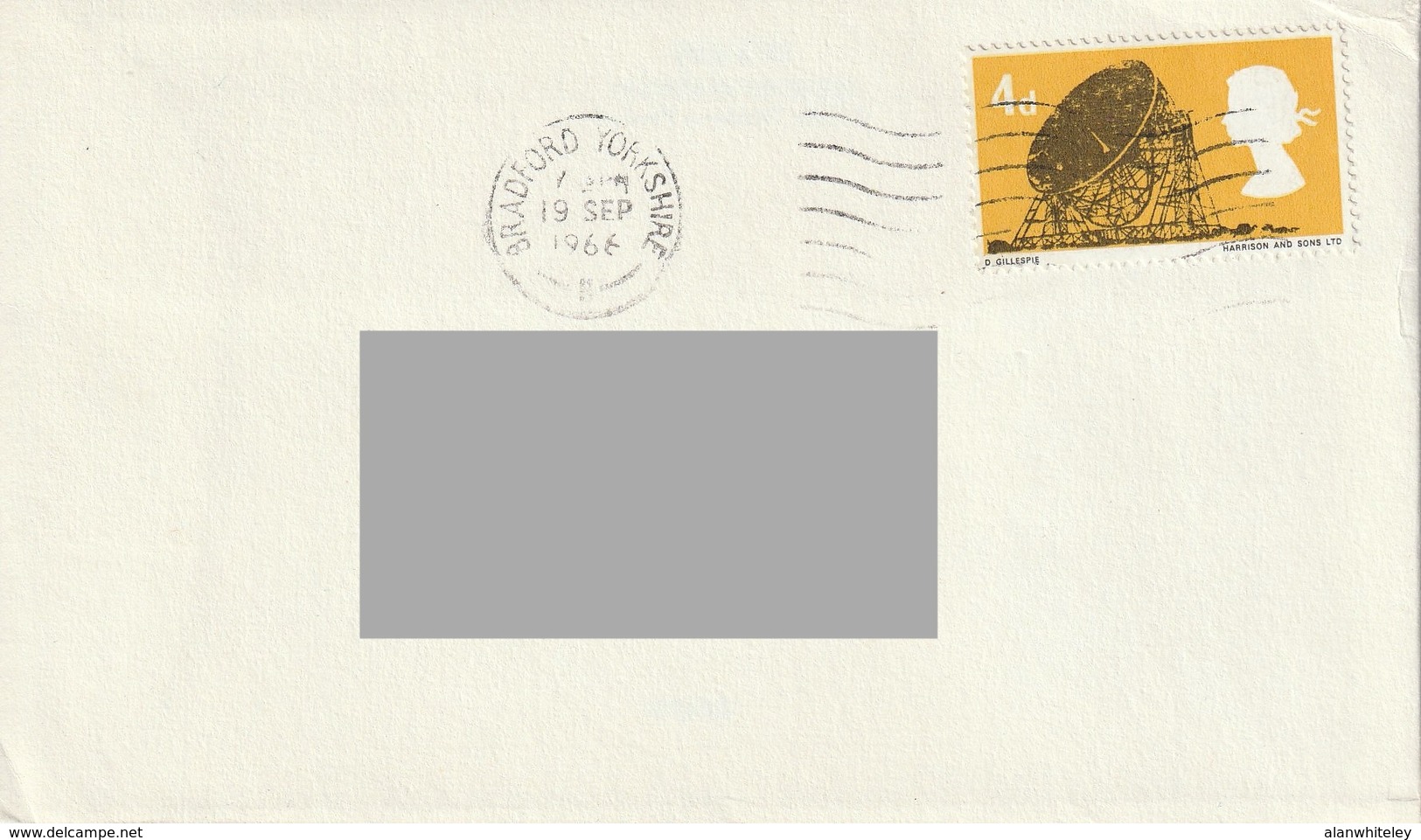 GREAT BRITAIN 1966 British Technology / Jodrell Bank: Cover CANCELLED - Covers & Documents