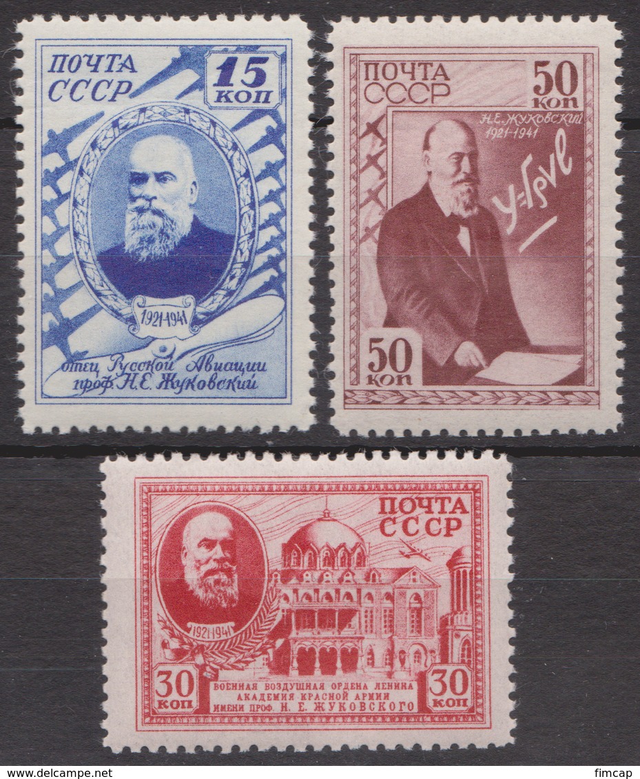 Russia 1941 Mi 801-803 MNH OG - Unused Stamps