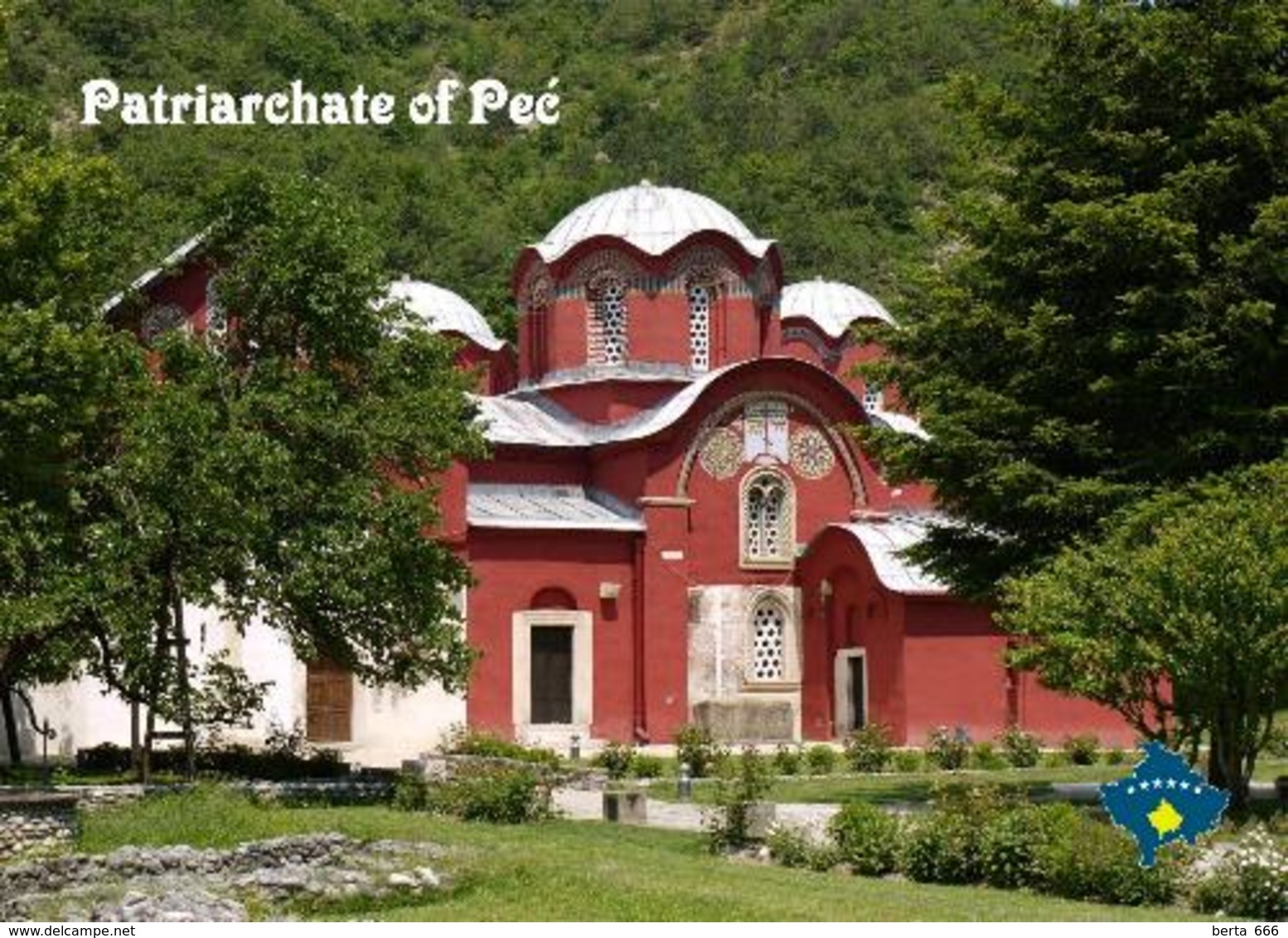 Kosovo Patriarchate Of Pec UNESCO New Postcard - Kosovo